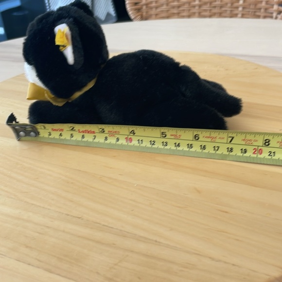 Vintage Mini Floppy black and white cat. See photos for measurements. - Picture 6 of 7